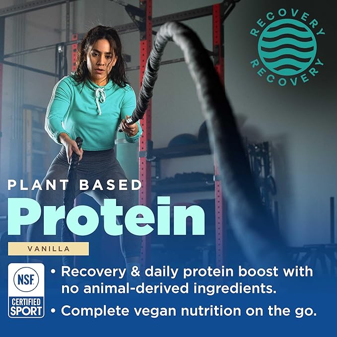 Gnarly Nutrition Vegan Plant Protein ??Vanilla Vegan Protein Powder, NSF Sport Certified ??Meal