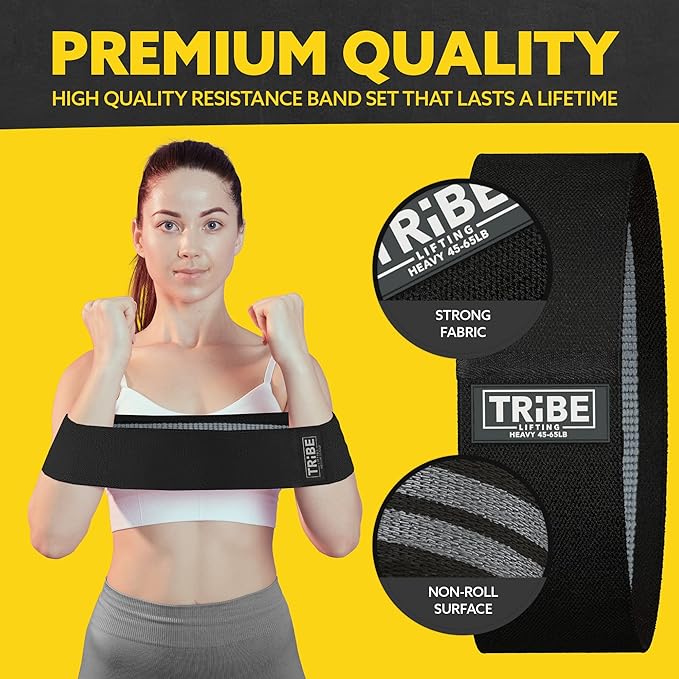 Fabric Resistance Bands for Legs - Workout Bands Resistance Bands for Men and Women - Booty Bands