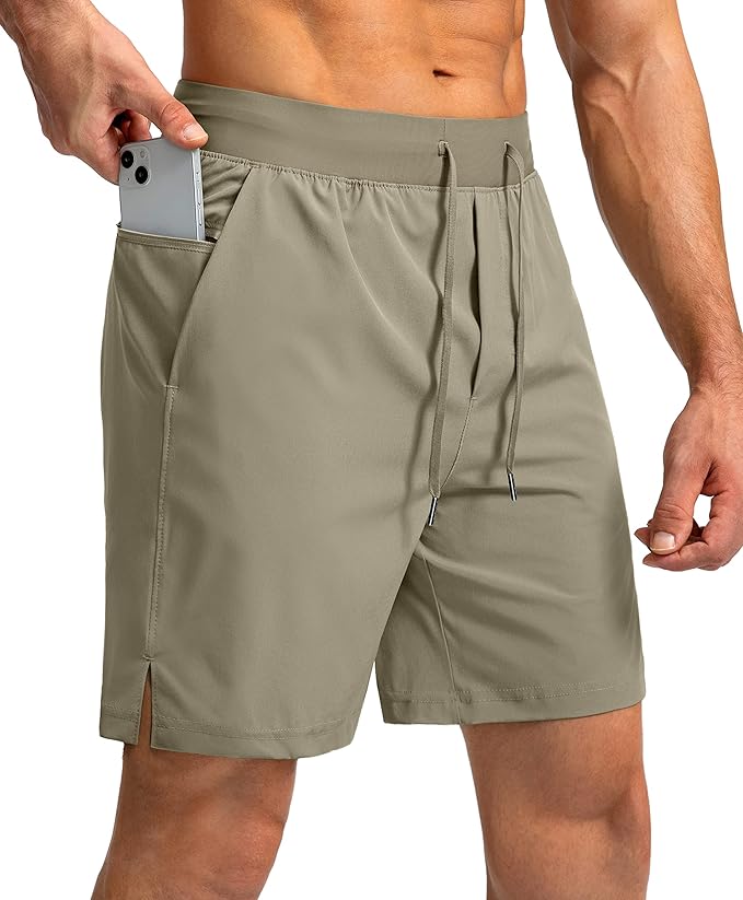 Men's Running Shorts with Zipper Pockets 9 Inch/ 7 Inch / 5 Inch Lightweight Quick Dry Gym Workout