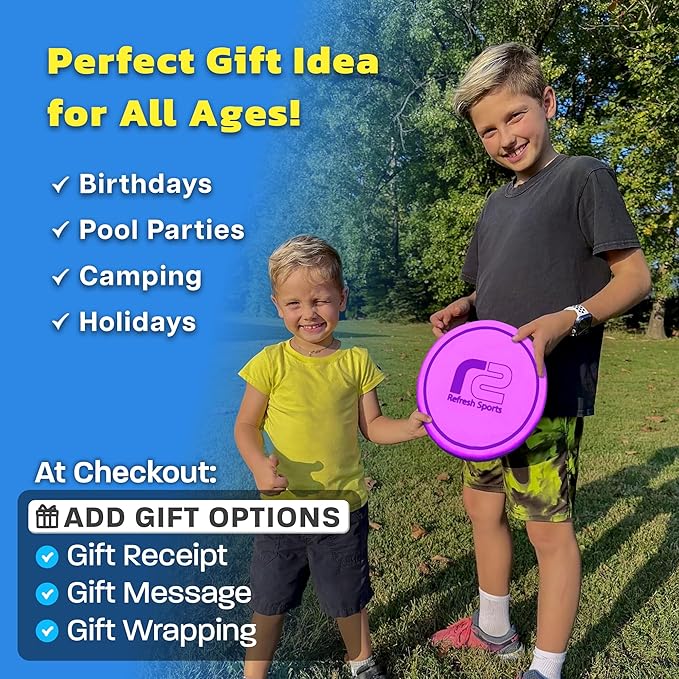 Soft Flying Disc for Kids - Best Girl Toys Age 4 & Up - Engaging Toy for 7 Year Old Girl Birthday