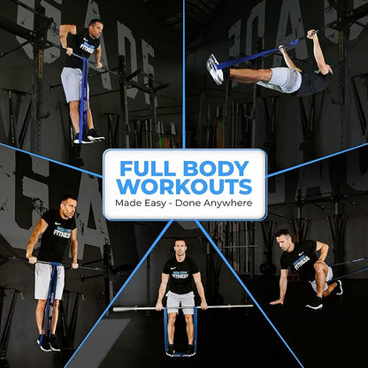 Pull Up Assistance Resistance Bands - Long Loop Power Bands for Men and Women - Strength Power