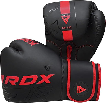 RDX Boxing Gloves, Pro Training Sparring, Maya Hide Leather, Muay Thai MMA Kickboxing, Men Women