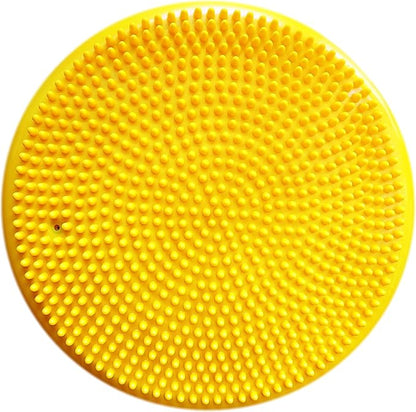 AppleRound Inflated Wobble Cushion with Hand Pump, Air Stability Board (Extra Thick), Core Balance