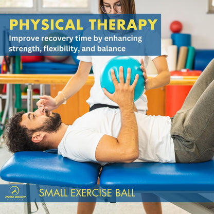 ProBody Pilates Ball Small — 9 Inch Small Exercise Ball (Blue)