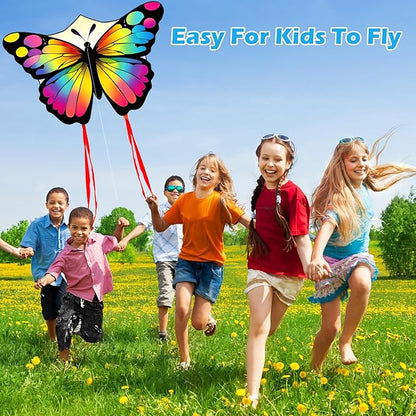 Colorful Butterfly Kites for Kids and Adults, Big Kids Kites Easy to Fly, Beach Kite for