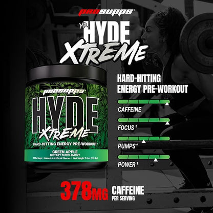 PROSUPPS Mr. Hyde Xtreme Pre Workout Powder with Creatine, Beta Alanine & Caffeine - Extreme
