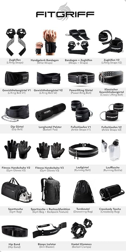 Fitgriff® Gym Bag for Men & Women with Shoe & Wet Compartment - Duffle Bag for Travel, Sports