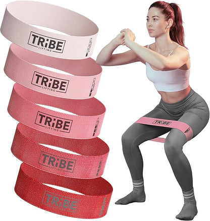 Fabric Resistance Bands for Working Out - Booty Bands for Women and Men - Exercise Bands Resistance