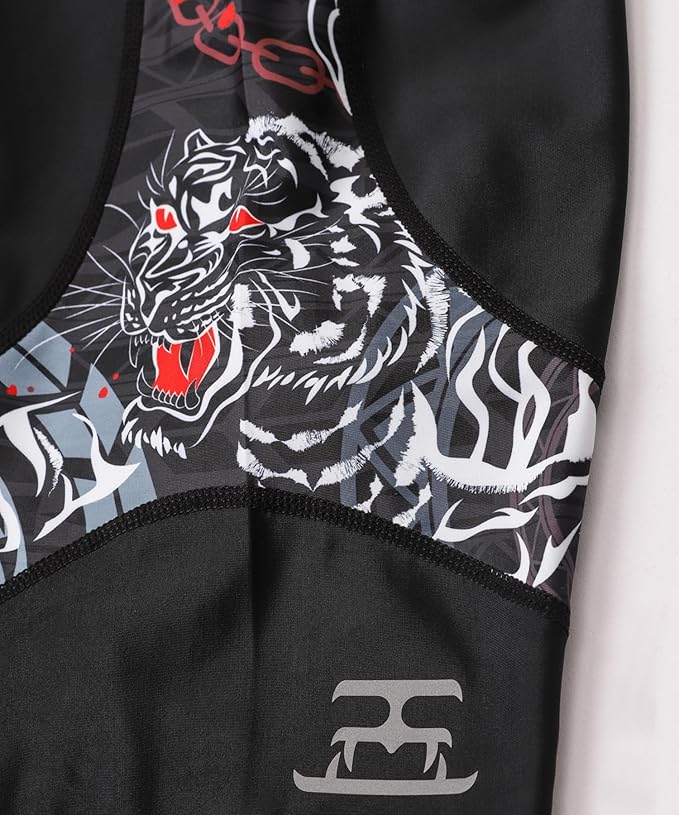 HUGE SPORTS Men's Rash Guard Swim Shorts Compression Swimming Jammer Cool Dry Active Swimsuit