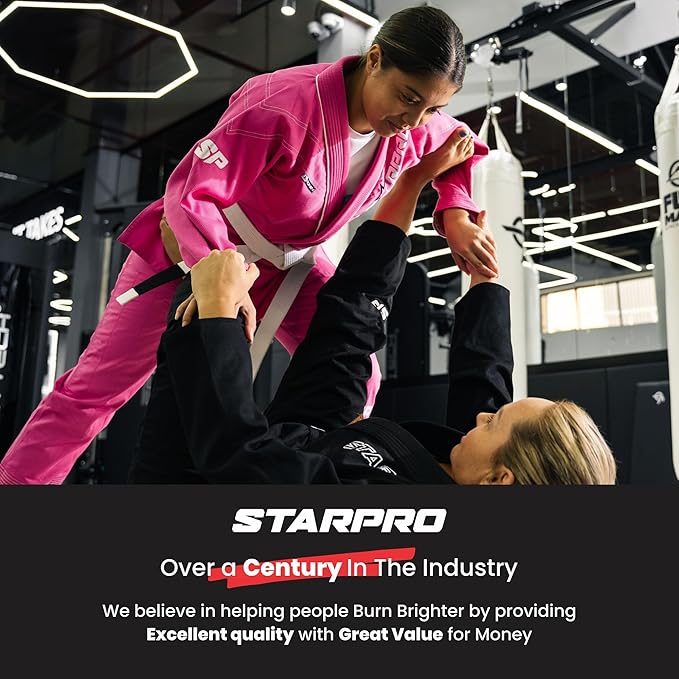 Starpro Karate Gi for Kids & Adults – Lightweight Uniform with Jacket Pants & Free Belt – Ideal for