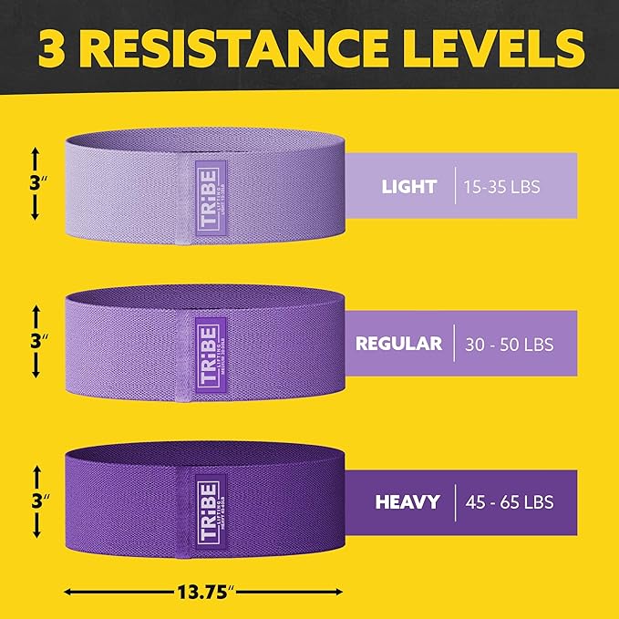 Fabric Resistance Bands for Legs - Workout Bands Resistance Bands for Men and Women - Booty Bands
