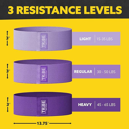 Fabric Resistance Bands for Legs - Workout Bands Resistance Bands for Men and Women - Booty Bands