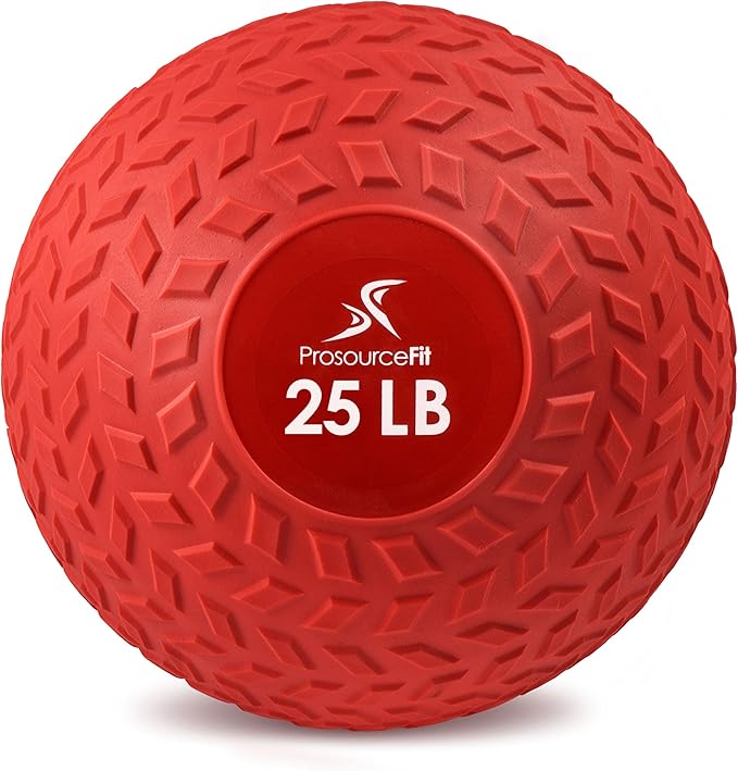 ProsourceFit Slam Medicine Balls 5, 10, 15, 20, 25, 30, 50lbs Smooth and Tread Textured Grip Dead
