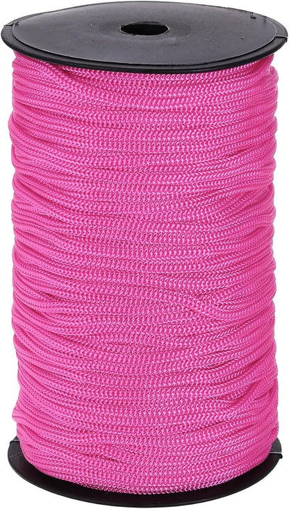 MECCANIXITY 3/16 Inch Polypropylene Rope Braided Ropes, 328ft Nylon Rope Hollow Utility Cord for