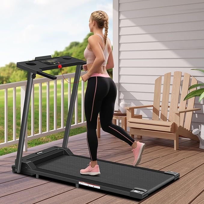 Portable Foldable Treadmills for Home, Small Folding Treadmill for Home Office with 300 LBS
