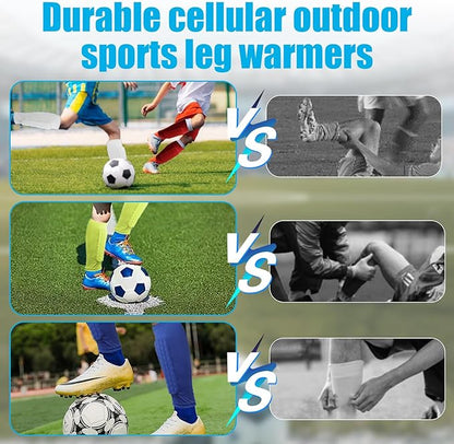 Soccer Shin Guards Shin Pads for Kids Youth Adult, Calf Compression Sleeve with Honeycomb Pads