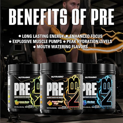 NutraBio Preworkout Powder, Orange Mango| Explosive Energy, Laser Focus, Extreme Pumps| Pre Workout