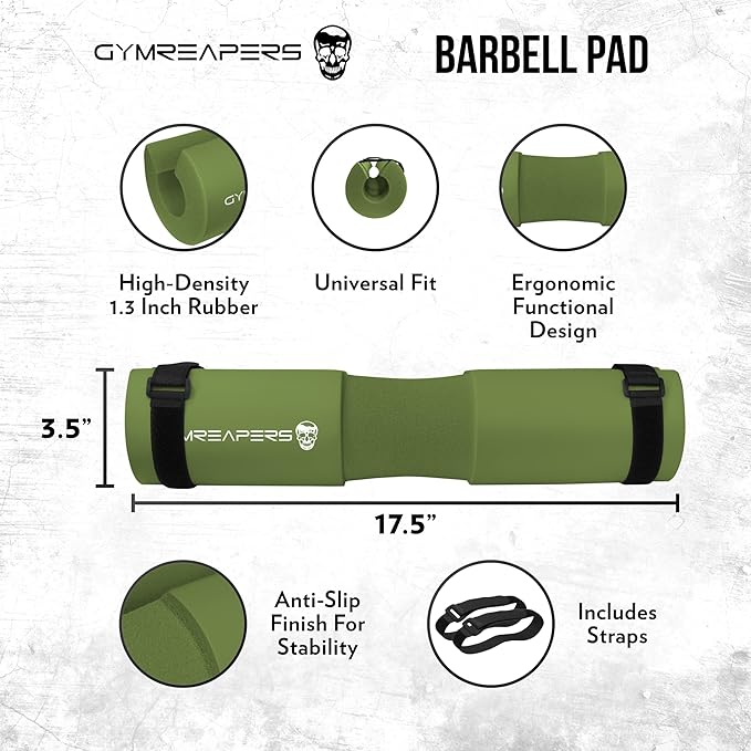 Gymreapers Barbell Squat Pad - Protective Bridge Pad For Hip Thrust, Squats, Lunges - Hip Support