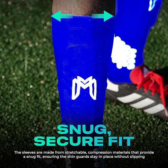 Mini Shin Guards Soccer – Built in Shin Pad Sleeves for Mens, Women, Teens - Small Shin Guards