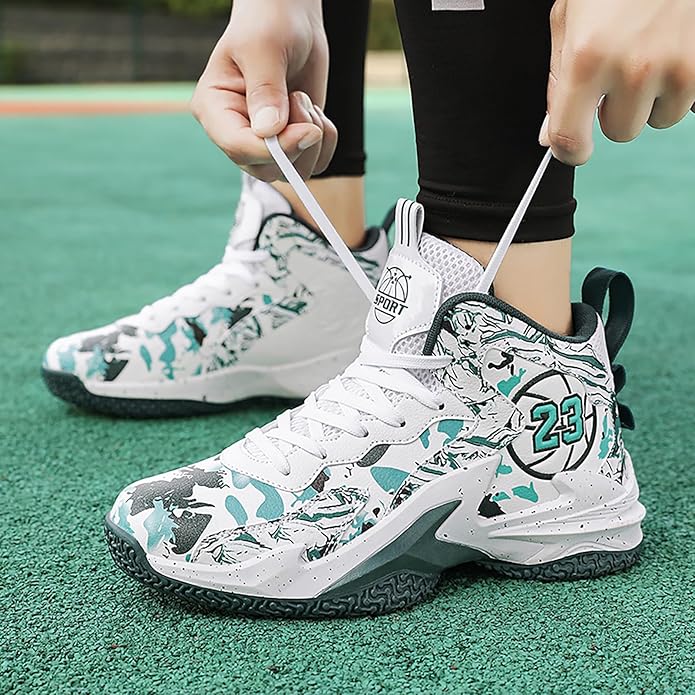 Boys Basketball Shoes Breathable Indoor Athletic Shoes Youth Outdoor Fashion Sneakers Comfortable