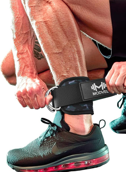 Modvel Gym Ankle Strap for Cable Machines ??Glute & Leg Kickback Ankle Straps for Gym Workouts