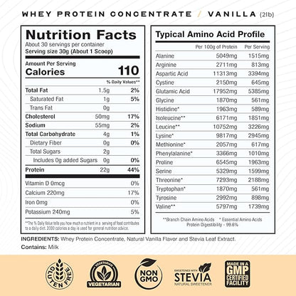 Muscle Feast Grass-Fed Whey Protein Concentrate Powder, All Natural, Hormone Free Pasture Raised