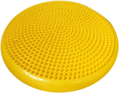 AppleRound Inflated Wobble Cushion with Hand Pump, Air Stability Board (Extra Thick), Core Balance