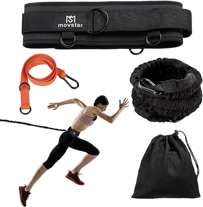 Pseudois Resistance Bungee Band, Running Training Bungee Workout Band, Speed Strength, Basketball