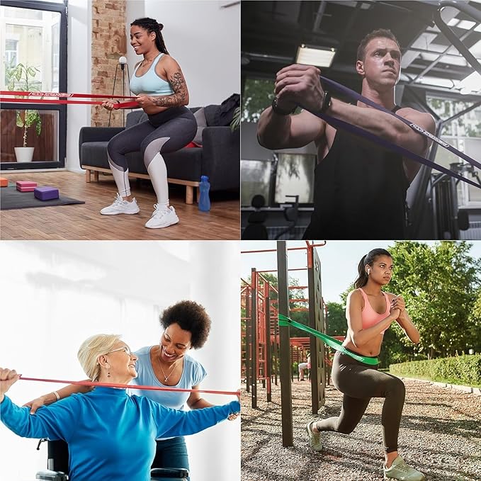 POWER GUIDANCE Resistance Bands, Set of 5 Pull Up Bands, Pull Up Assistance Bands, Exercise Bands