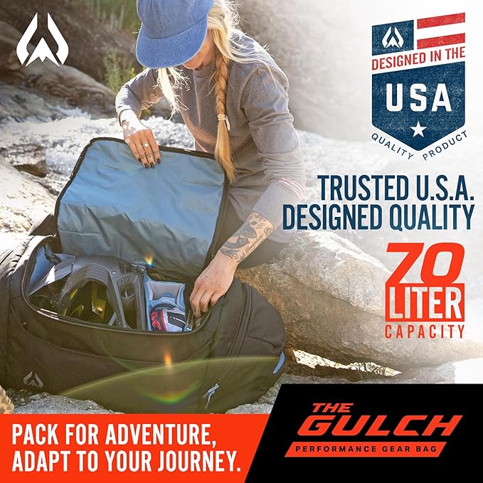 Wildhorn Gulch 70L MTB Duffle Bag for Travel - Lightweight & Durable Gym Bag for Women & Men. Ideal