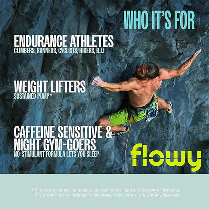 flowy Stim Free Pre Workout ??Nitric Oxide Booster for Men & Women | All Natural, Hydration, Non