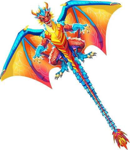 HONBO Large Delta Kite for Kids & Adults,Extremely Easy to Fly Kite for Beach Trip,String Line