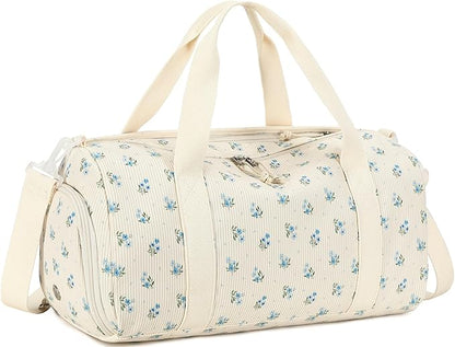 Duffle Bag for Gym Sports Women Girls Workout Travel Bag Weekender with Shoe Compartment and Wet
