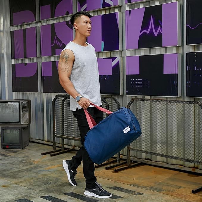 BE SMART Waterproof Mens Gym Bag with Shoe Compartment, Duffle Bags with Wet Pocket for Men