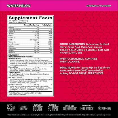 BSN N.O.-XPLODE Pre Workout Powder, Energy Supplement for Men and Women with Creatine and