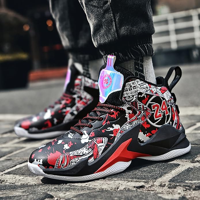 Boys Basketball Shoes Breathable Indoor Athletic Shoes Youth Outdoor Fashion Sneakers Comfortable