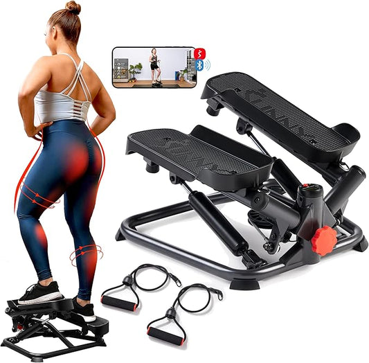 Sunny Health & Fitness Mini Steppers for Exercise at Home, Stair Step Workout Machine, Full Body