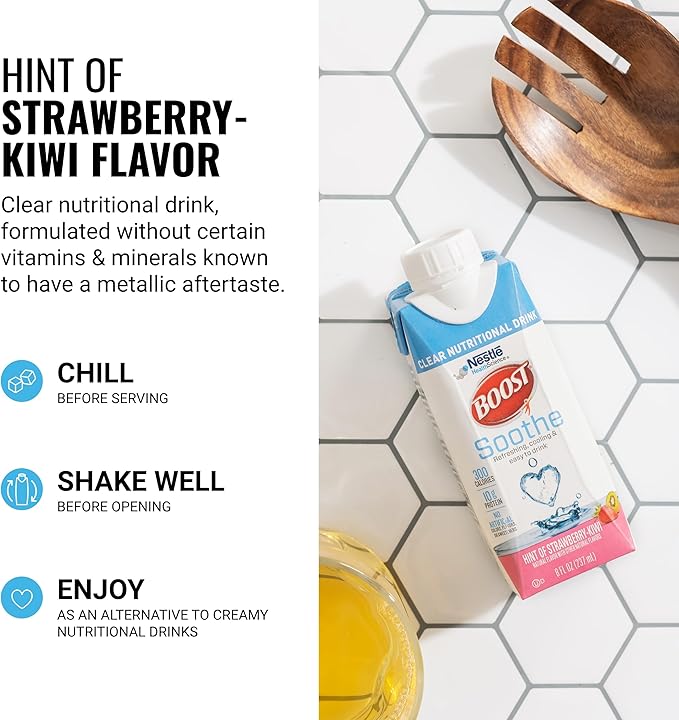 BOOST Soothe Clear Nutritional Drink ??Cooling sensation - 300 Calories - 10 g Protein from Whey