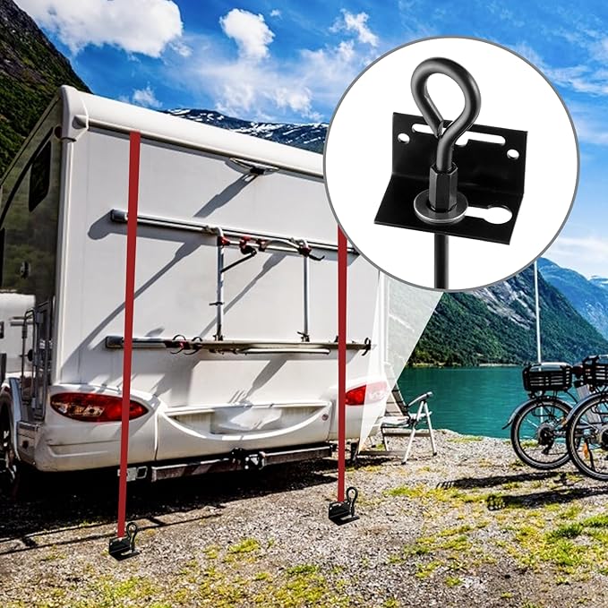 MIXXIDEA 24 in Mobile Home Anchors, Metal Ground Anchor Screw in, Heavy-Duty Earth Anchors with