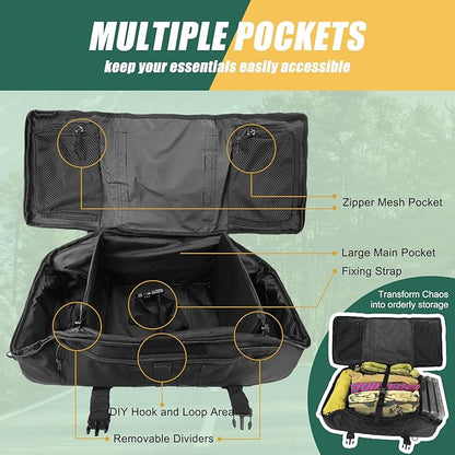 65L Large Travel Duffle Bag Military Tactical Backpack, Army Assault Pack 3 Day Bug Out Bag