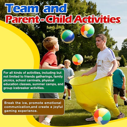 Granny Pants Yard Game Giant Outdoor Tossing Challenge Activity Set with 8 Bouncy Balls & Air Pump