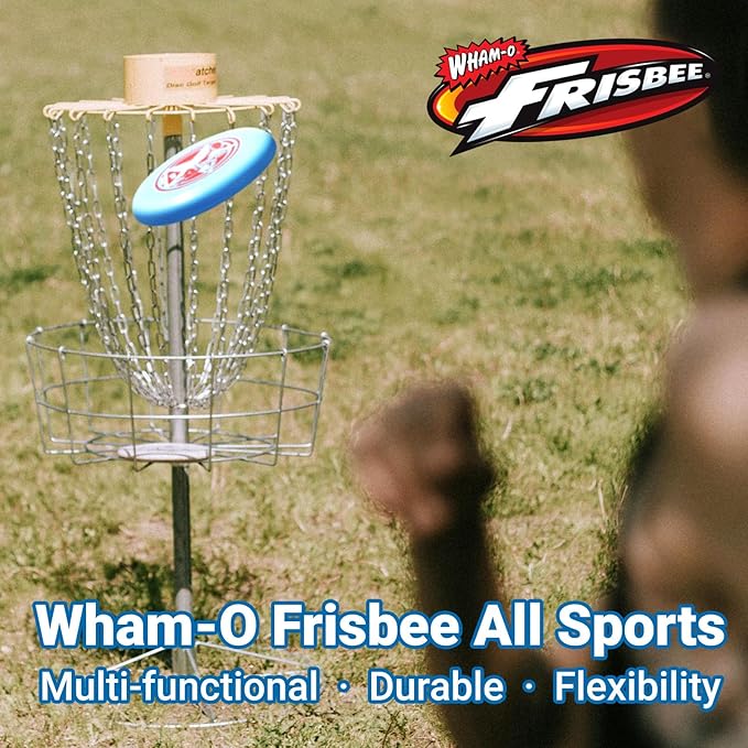 Wham-O Frisbee All Sport Flying Disc 140g, 9.85 Inch, Durable Sports Disc with Non-Slip Grip for