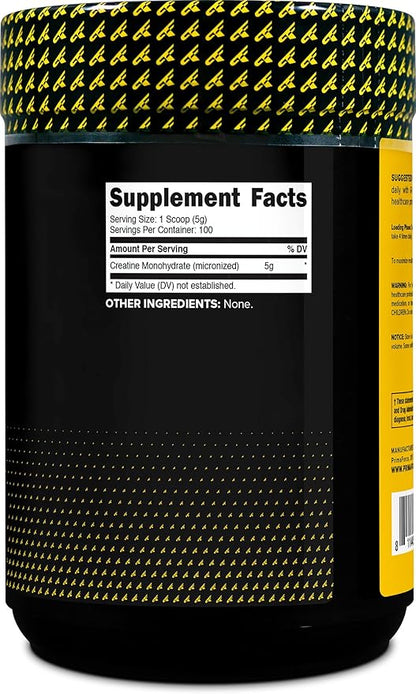Primaforce Micronized Creatine Monohydrate Powder 500 Grams (1.1 Pounds)