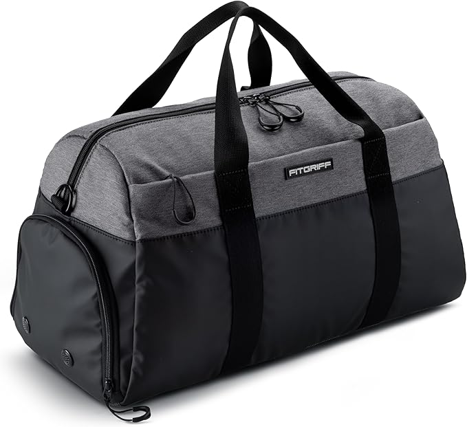 Fitgriff® Gym Bag V2 for Men and Women with Shoe & Wet Compartment - Duffle Bag for Travel, Sports