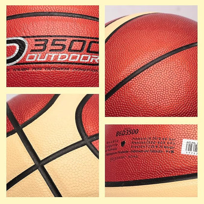 Training Soft Touch Rubber and Faux Leather Fighting Basketball, High Bounce Indoor Outdoor