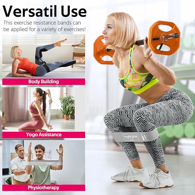 Fabric Resistance Bands for Working Out - Booty Bands for Legs -Glutes Training for Women and Men