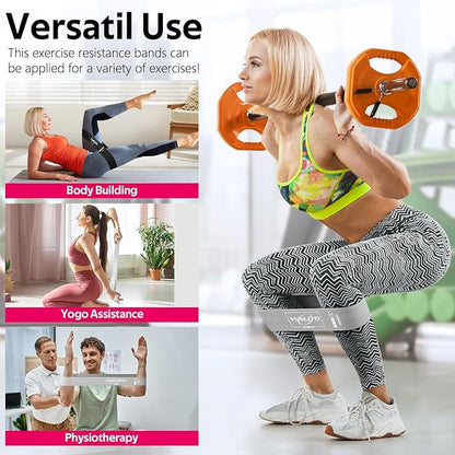Fabric Resistance Bands for Working Out - Booty Bands for Legs -Glutes Training for Women and Men