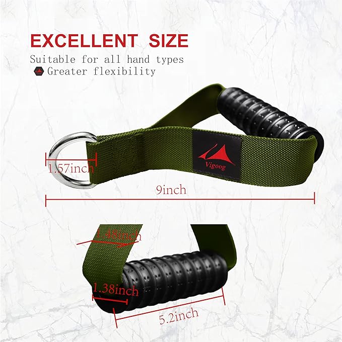 Heavy Duty Gym Workout Handles Attachment for Cable Machine,Resistance Band,Pulley System Home