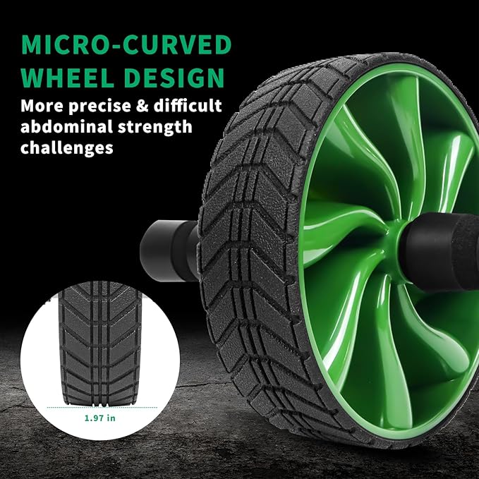 Ab Roller Wheel - AGREJO Ab Workout Equipment for Abdominal & Core Strength Training, Home Gym