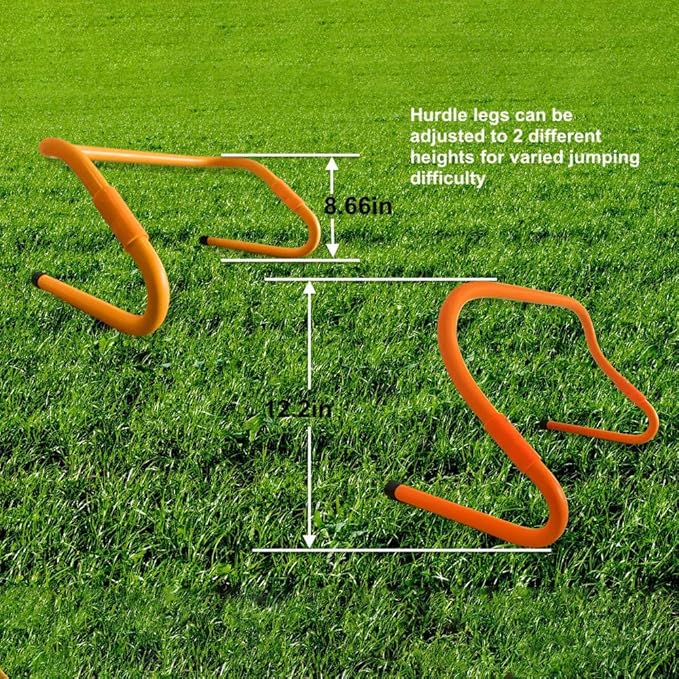 TOCO FREIDO Speed&Agility Training Set – 20ft Agility Ladder Set with 12 Rungs, 4 Adjustable